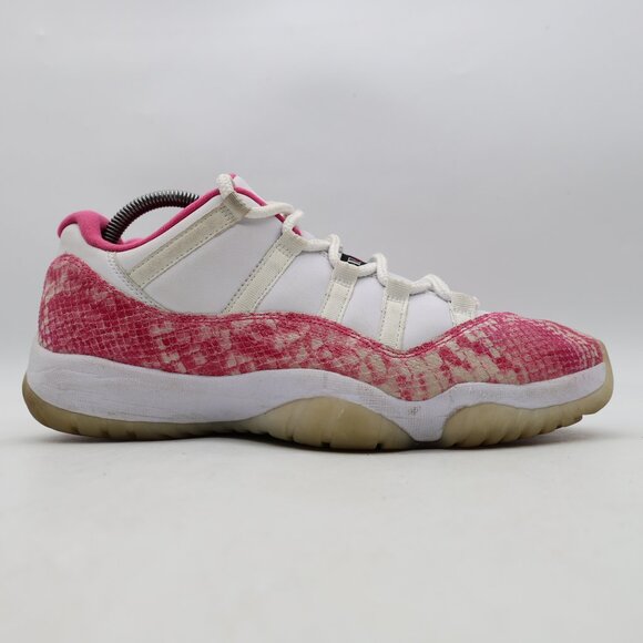 Nike Air Jordan 11 Low Retro XI Pink Snakeskin Women's US Size 11 AH7860-106 - Picture 1 of 9